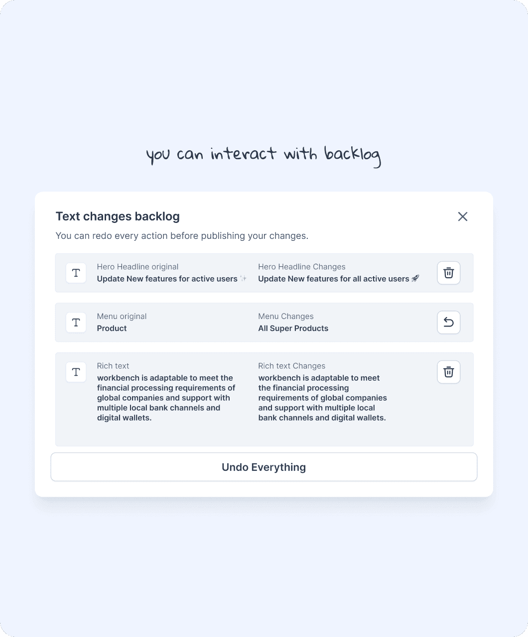 Workbench — product design by Bruno Delorence